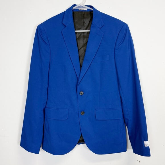NEW Nordstrom Rack Sport Coat Mens 38 R Blue Extra Trim Fit Blazer Jacket NWOT - Picture 1 of 10